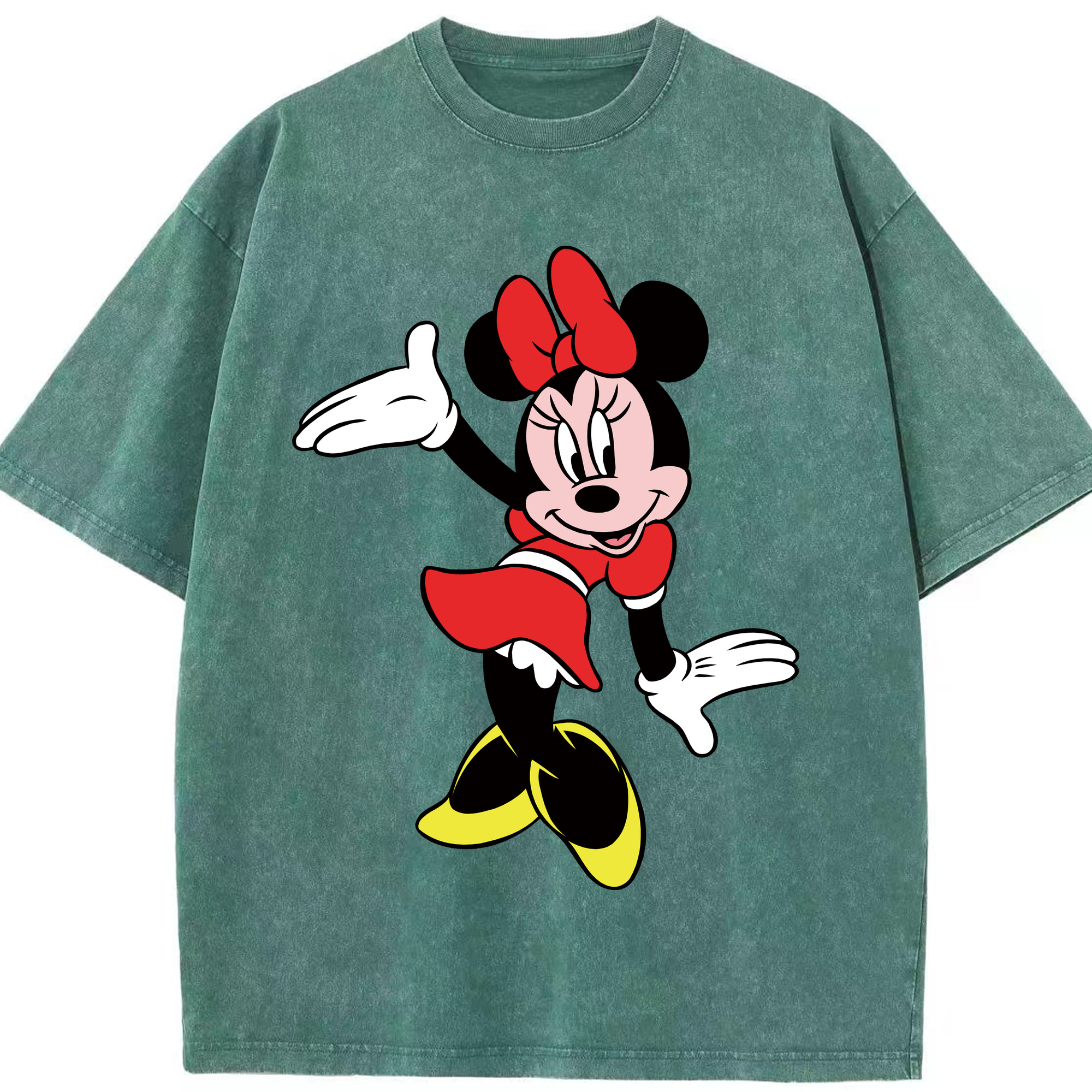 （画像用） ミッキーマウス Mickey Mouse 綿100% ヴィンテージ風 半袖Tシャツ（フロントプリント）
